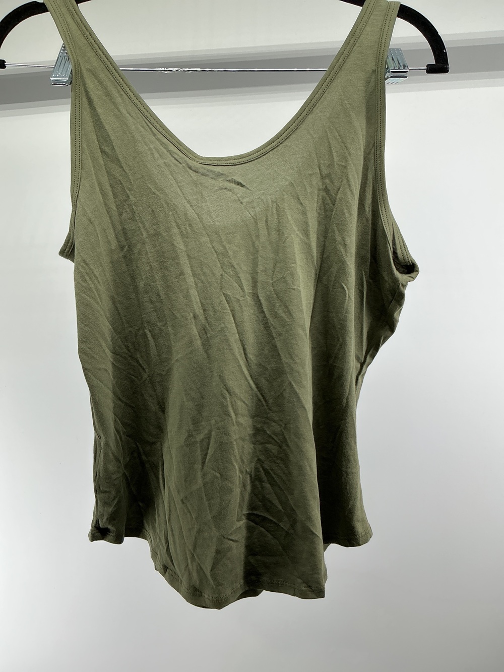 Cotton Modal Double Scoop Neck Tank